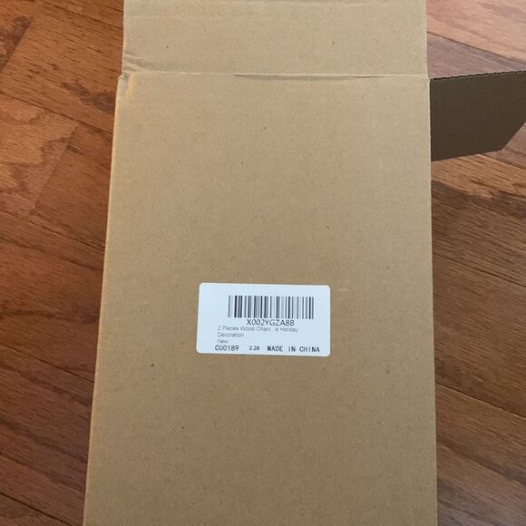 Two piece wood chain with beaded tassel strand pillow/other decor not included - Picture 8 of 9